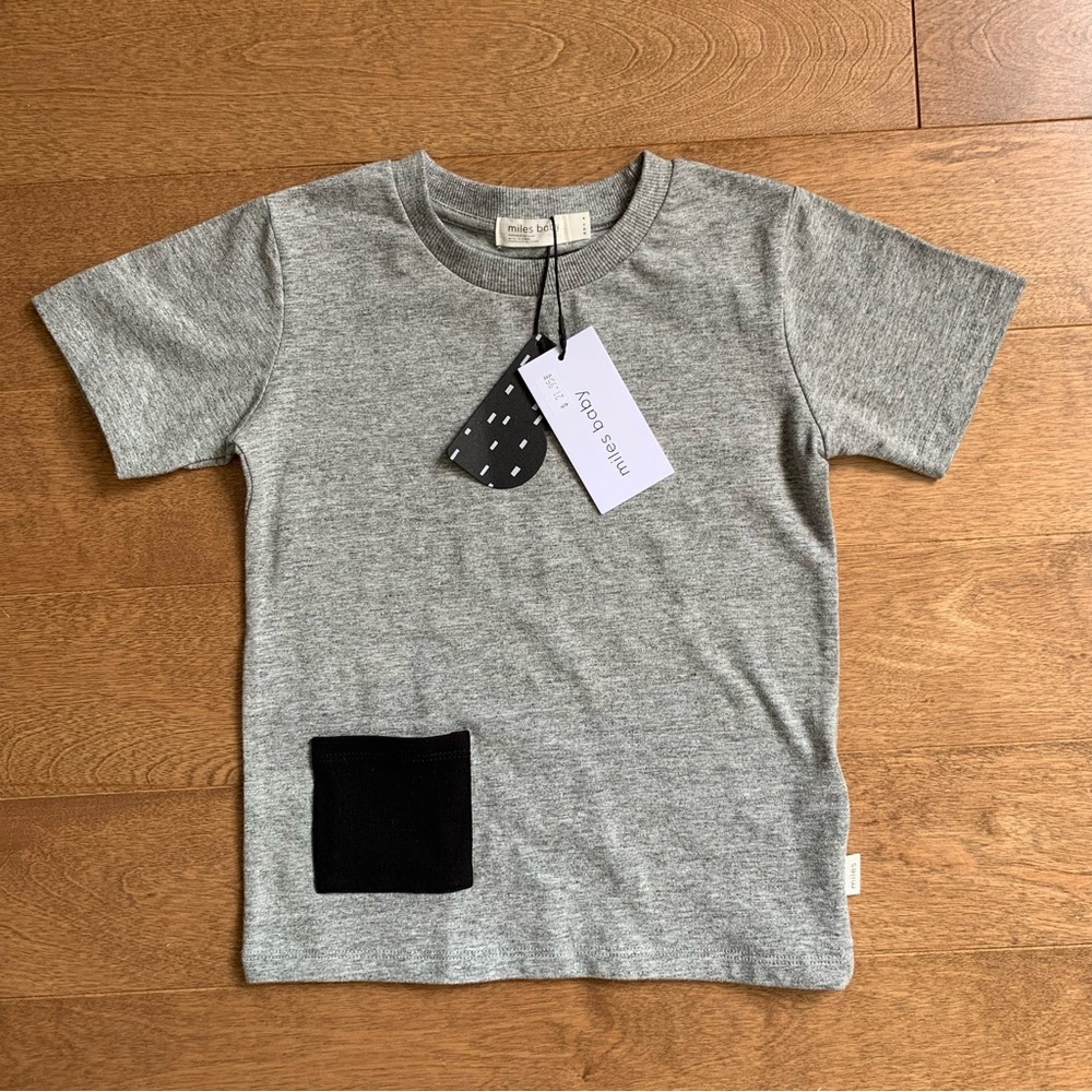 MILES BABY Toddler boy T-shirt 4T NWT organic